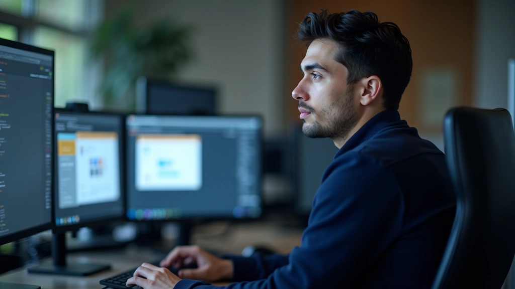 CSS Grid layout visualization showing grid tracks, gaps, and placement on desktop monitor